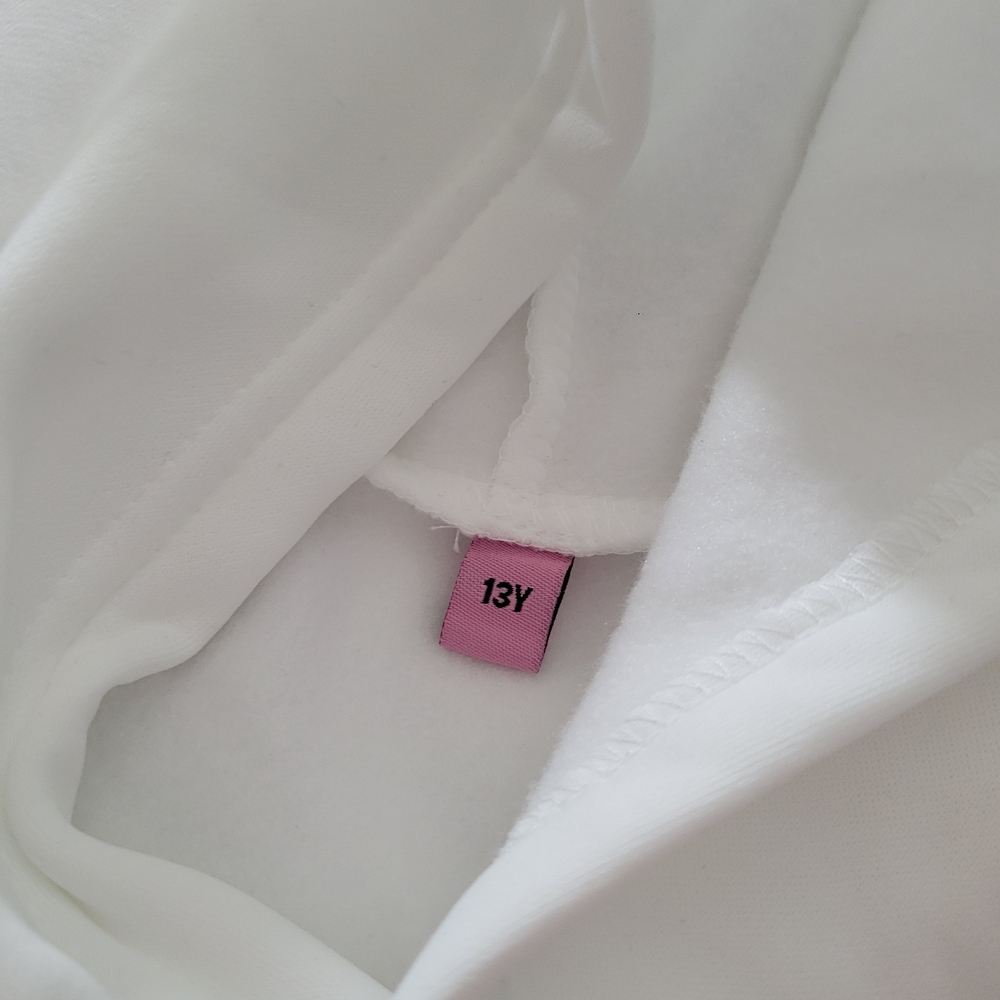 White Hooded Sweatshirt with Classic Sea Turtle Design. Soft - Timeless - Picture 4 of 5
